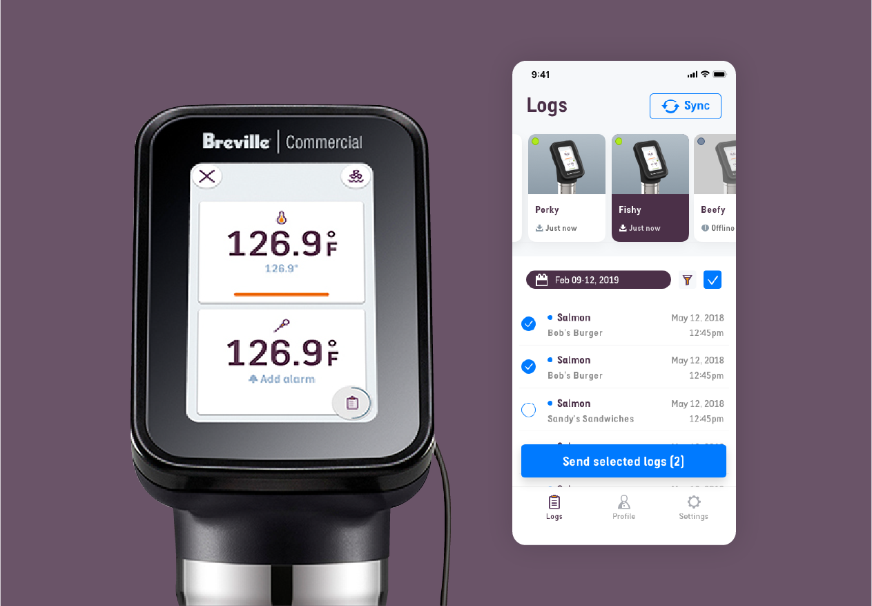 HydroPro Plus sous vide machine and HACCP Manager app